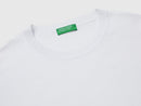 Tricot Cotton Round Neck Jumper - White