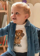 Bear Long Sleeve Shirt - Cream