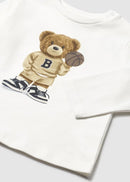 Bear Long Sleeve Shirt - Cream