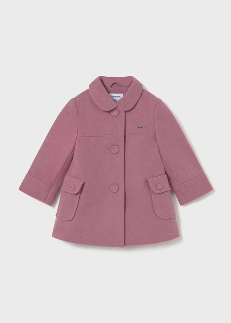 Woolen Coat - Rose