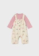 Print Dungaree Set - Orchid