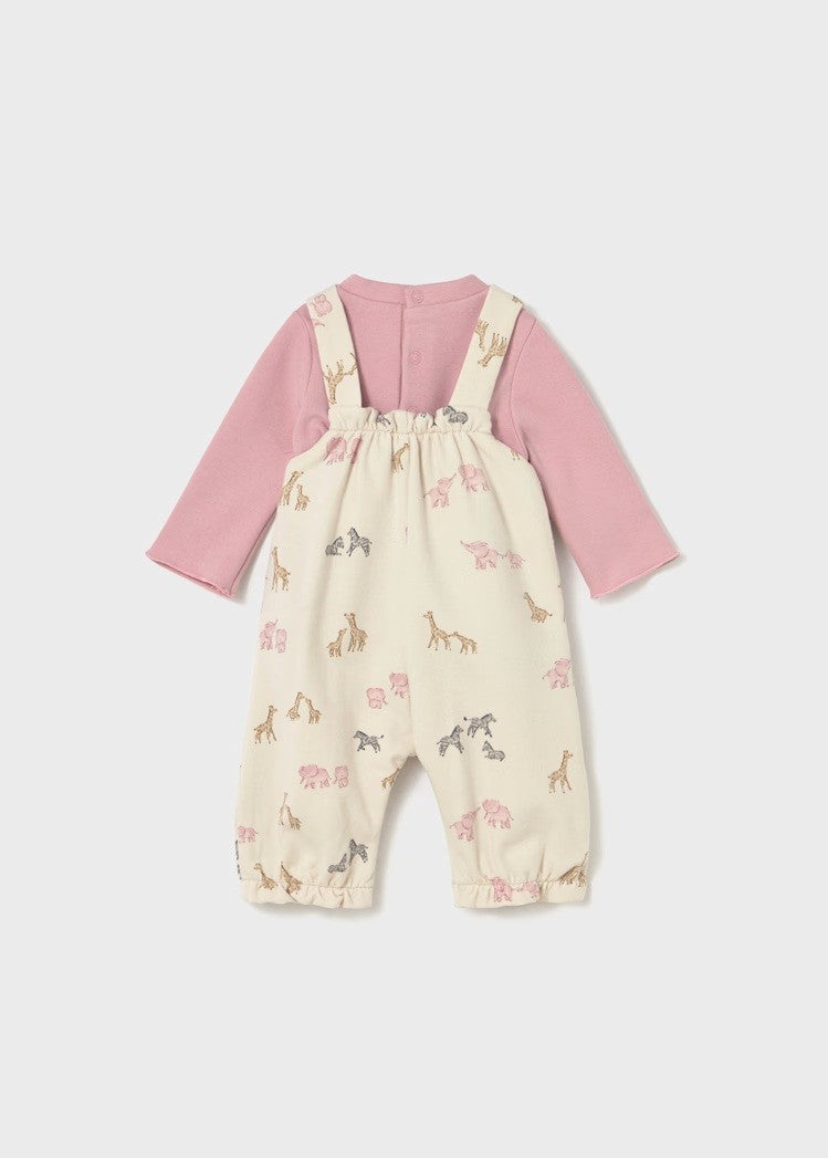 Print Dungaree Set - Orchid