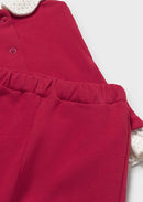 Fleece Leggings Set - Cherry