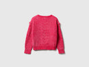 Girls Chenille Jumper - Hot Pink