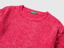 Girls Chenille Jumper - Hot Pink