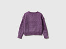 Girls Chenille Jumper - Purple