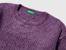 Girls Chenille Jumper - Purple