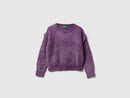 Girls Chenille Jumper - Purple