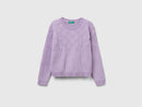 Girls Chenille Jumper - Lilac