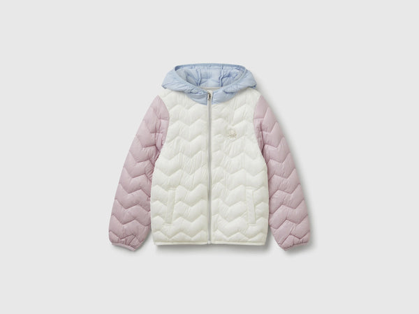 Girls Padded Jacket - Cream