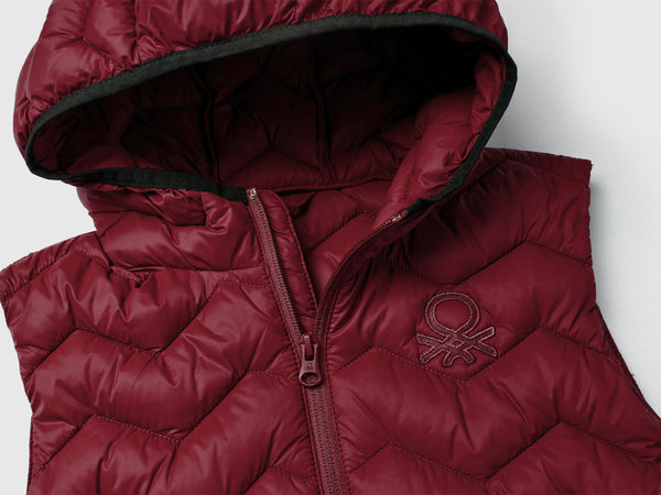 Junior Boys Padded Gilet - Maroon