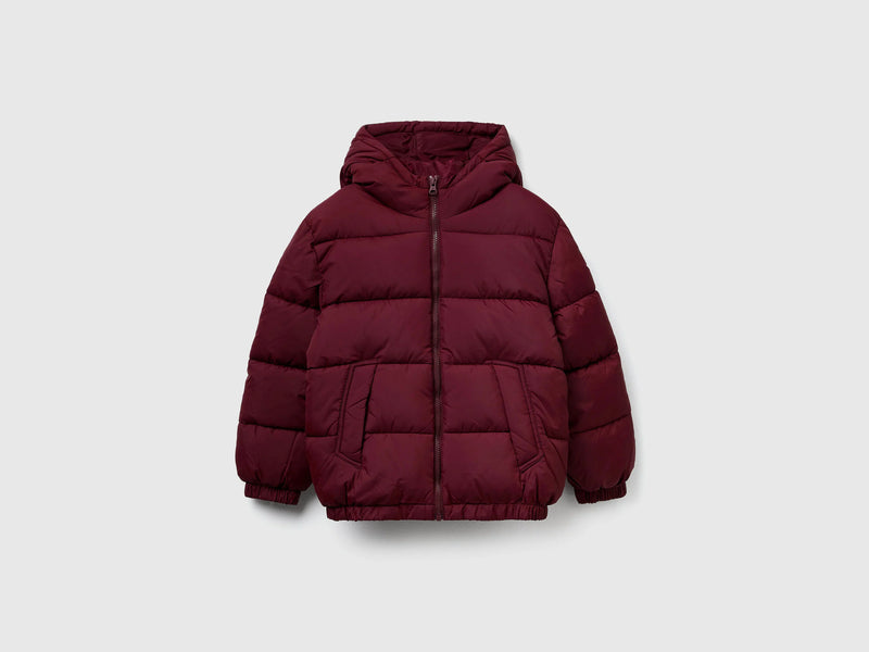 Boys Hooded Jacket - Maroon