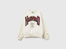 Girls Harvard Short Sweatshirt - Cream
