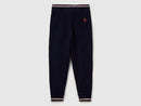 Boys Cuffed Fleece Joggers - Navy
