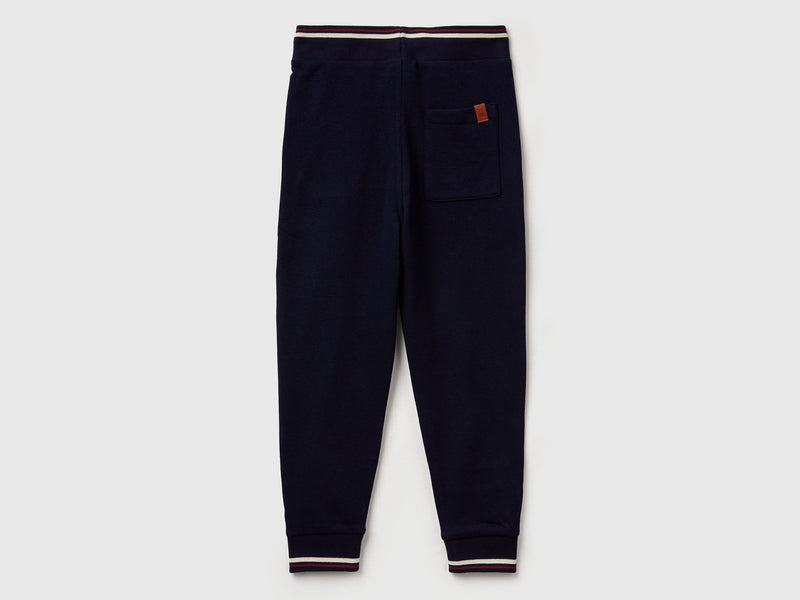 Boys Cuffed Fleece Joggers - Navy