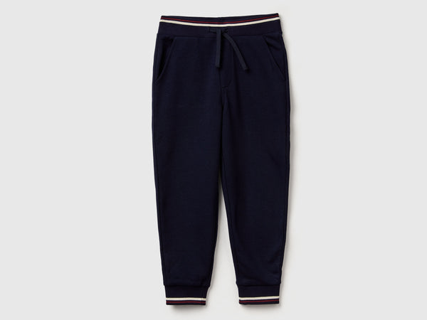 Boys Cuffed Fleece Joggers - Navy