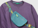 Boys 3D Pouch Pocket Sweatshirt - Purple