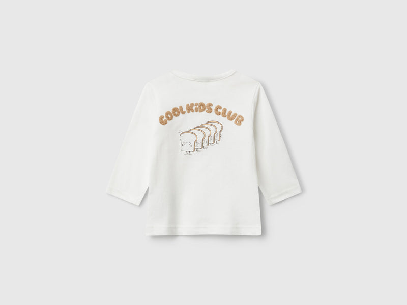 Girls Long Sleeve T-Shirt - Cream