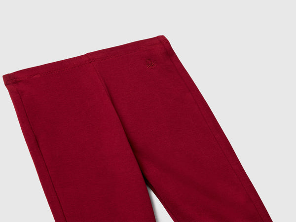 Flared Leggings - Wine