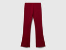 Flared Leggings - Wine