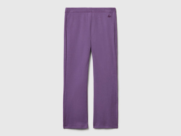 Flared Leggings - Purple