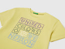 Boys Logo Print Short Sleeve T-Shirt - Lime