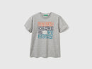 Boys Logo Print Short Sleeve T-Shirt - Grey