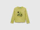 Girls Front Embroidery T-Shirt - Lime