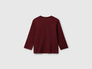 Boys Print Long Sleeve T-Shirt - Maroon