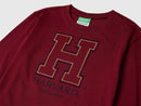 Harvard Long Sleeve T-Shirt - Wine