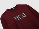 Boys Logo Print Sweatshirt - Maroon