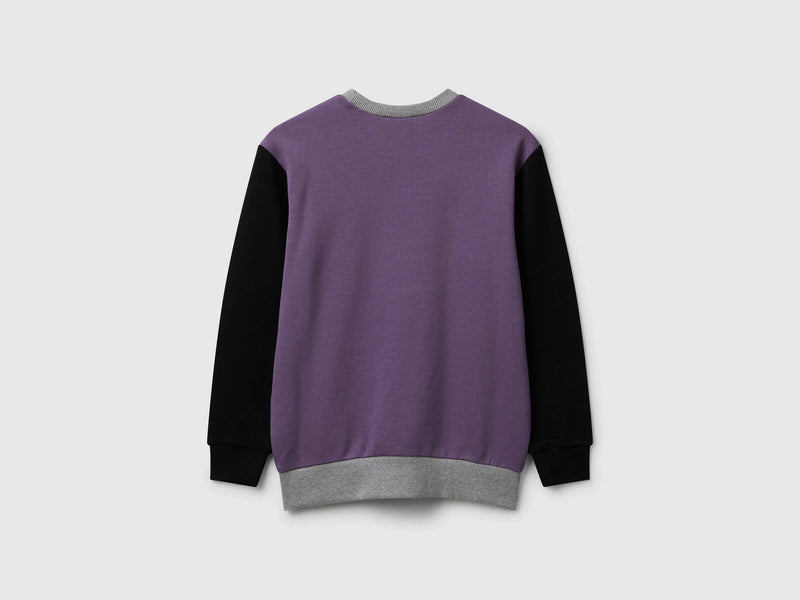 Boys Logo Print Sweatshirt - Purple