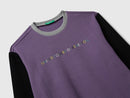 Boys Logo Print Sweatshirt - Purple
