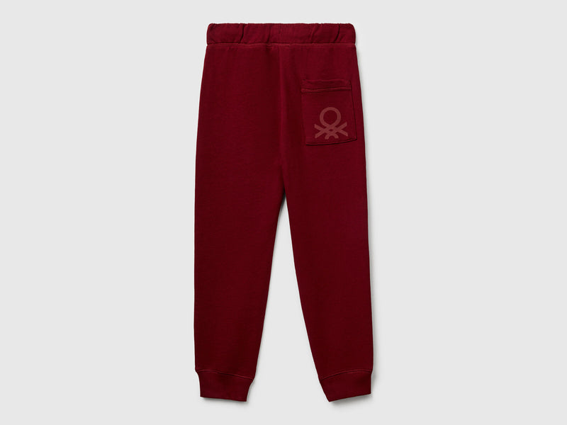 Boys Cuff Joggers - Maroon