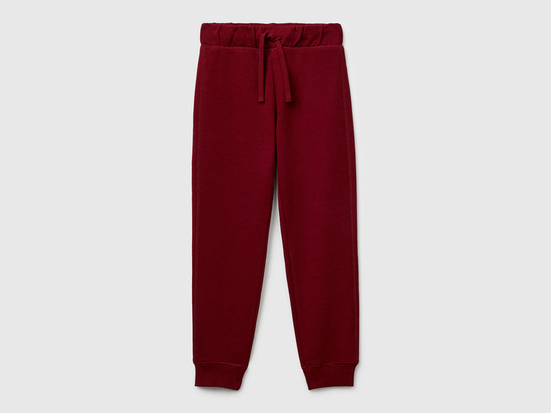 Boys Cuff Joggers - Maroon