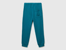 Boys Cuff Joggers - Petrol Blue