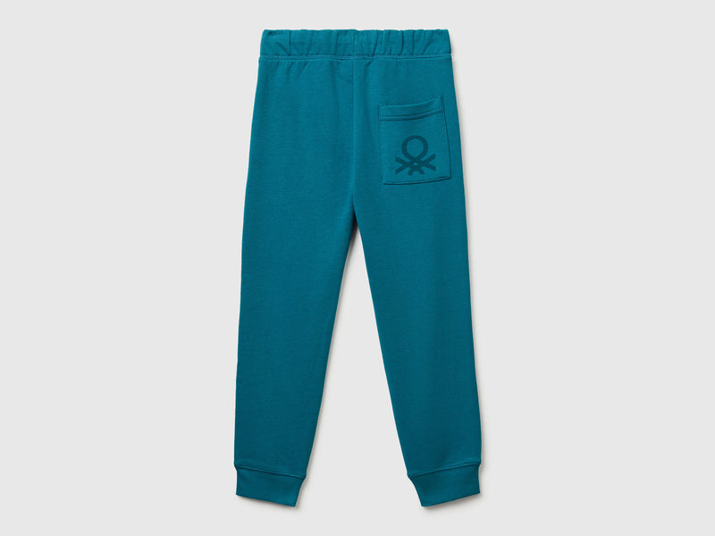 Boys Cuff Joggers - Petrol Blue