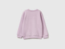 Girls Appilque Sweatshirt - Lilac