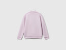 Girls Glitter Print Ziptop - Lilac