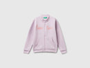 Girls Glitter Print Ziptop - Lilac
