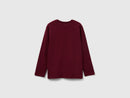 Boys Boston Underground LS T-Shirt - Maroon