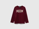 Boys Boston Underground LS T-Shirt - Maroon