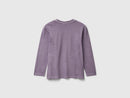 Boys Focus Long Sleeve T-Shirt - Plum