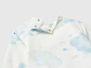 Newborn Tracksuit - Cream/teal