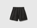 Girls Houndstooth Shorts - Black