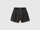 Girls Houndstooth Shorts - Black
