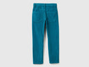 Boys 5 Pocket Cord Jean - Petrol Blue
