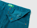Boys 5 Pocket Cord Jean - Petrol Blue