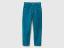 Boys 5 Pocket Cord Jean - Petrol Blue