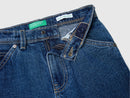 Boys Cargo Pocket Straight Jean - Denim